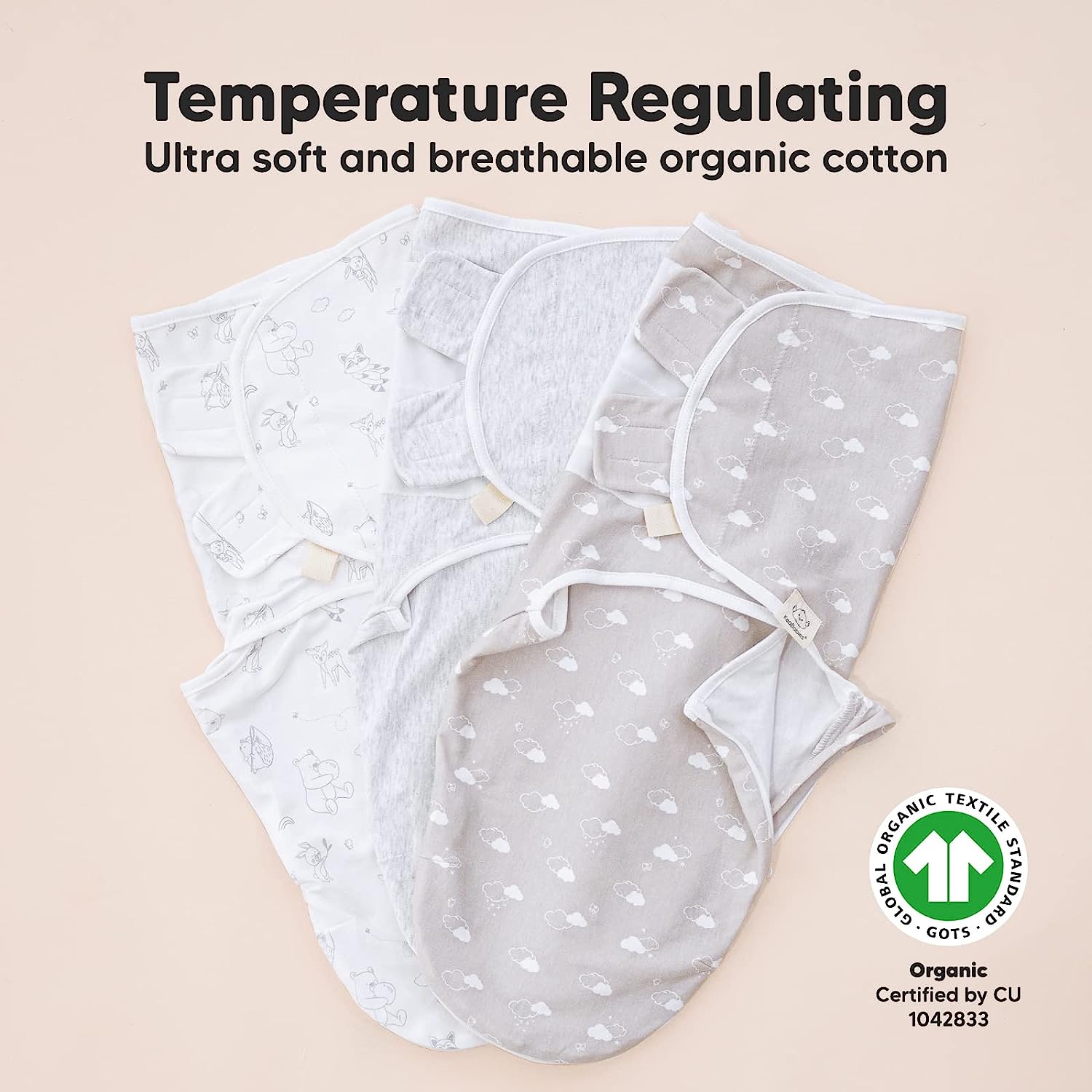 3-Pack Baby Swaddle Sleep Sacks with Zipper - Newborn Swaddle Sack, Baby Swaddles Sleep Sack 0-3 Months, Wearable Blanket Baby, Baby Swaddle Blanket Wrap, Swaddle Sack, Easy Change Swaddle (Aspire) - Image 5